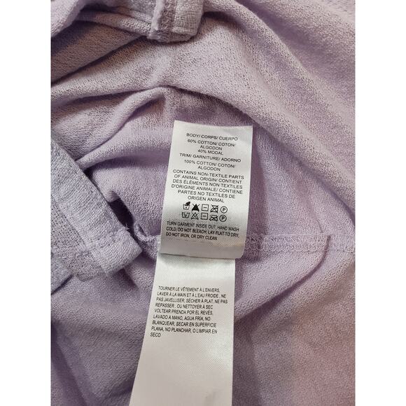 LUCKY BRAND NWT. LILAC COLOR COTTON/MODAL TOP SIZE XS - Picture 7 of 13